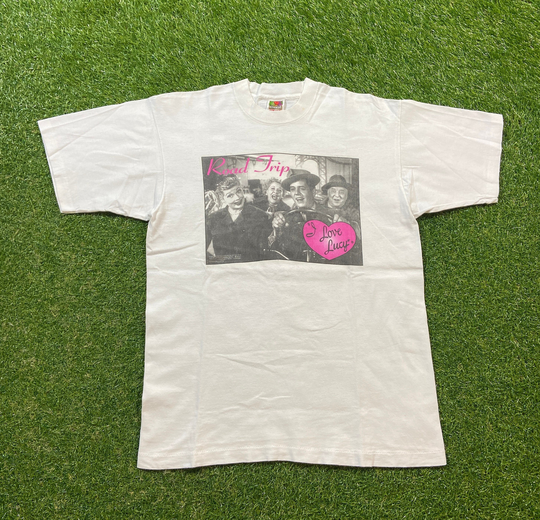Vintage I Love Lucy T Shirt Tee Fruit Of The Loom Size Medium M Classic American Sitcom Television 1980S 80S Promo